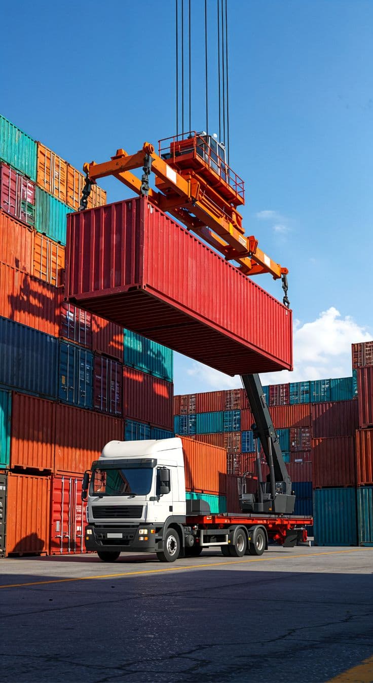 Cargo truck and containers